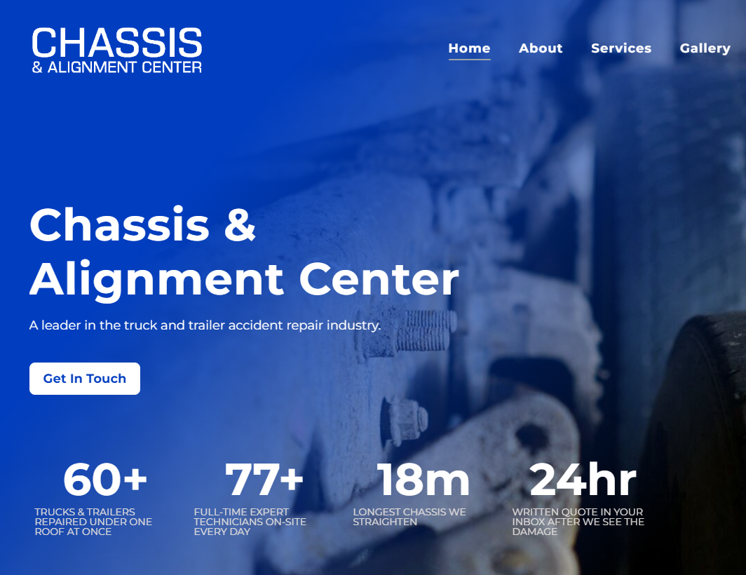 Chassis & Alignment Website Design