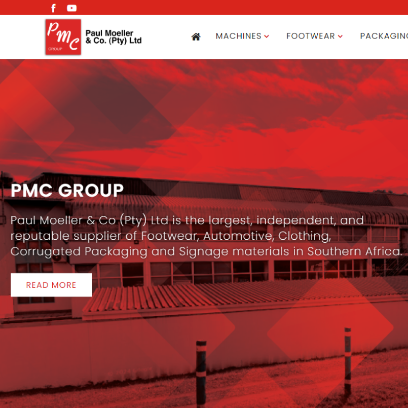 PMC Group (Pty) Ltd Website Design