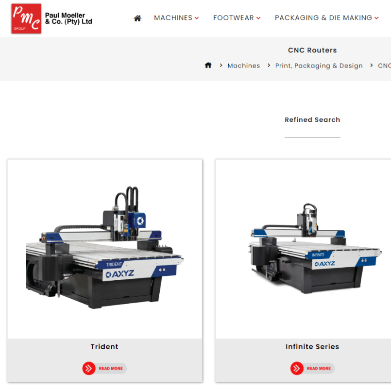 PMC Group (Pty) Ltd Website Design
